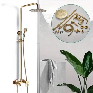 Douche set met regendouche en handdouche