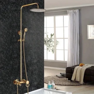 Douche set met regendouche, handdouche en hoofddouche