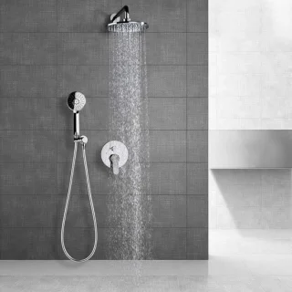 Douche set regendouche 8 inch chroom