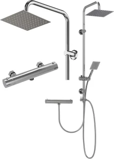 Douche set regendouche set zilver