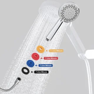 Douche stroombegrenzer 4 maten 12 stuks multicolor