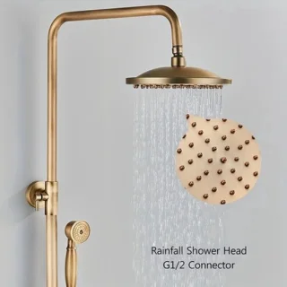 Douche systeem - regendouche - handdouche - muurkraan - douchekraan - 8 inch regendouchekop