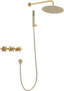 Douche systeem regendouche set goud