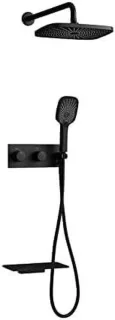 Douche systeem regendouche set zwart