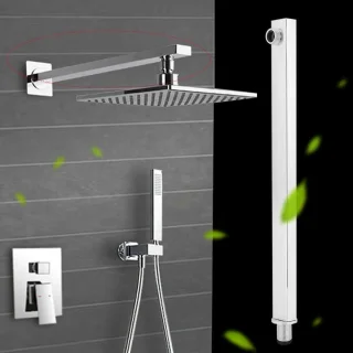 Douchearm 35 cm RVS - Wandmontage