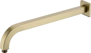 Douchearm met flens regendouche verlenging 406 cm geborsteld goud