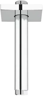 Douchearm plafond regendouche armatuur, 142 mm, chroom
