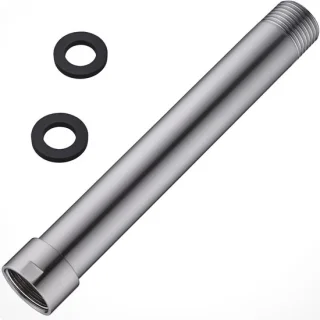 Douchearm verlengstuk 155 cm - Geborsteld nikkel