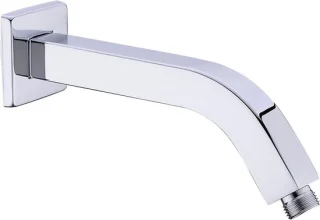 Douchearm vierkant regendouche 23 cm geborsteld chroom