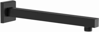 Douchearm vierkant wandarm zwart 40 cm