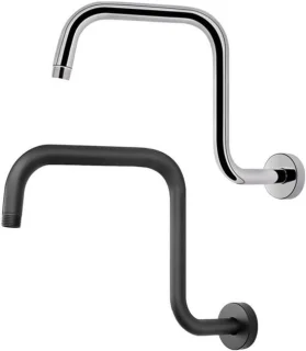 Douchearmverlenger 30 cm zilver