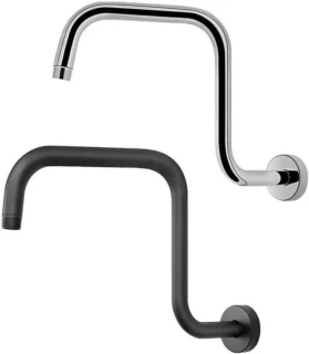 Douchebeugel regendouche 30 cm zilver