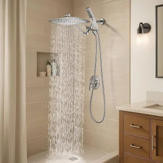 Douchecombinatie 30,5 cm - regendouche en handdouche