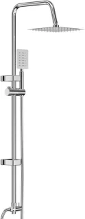 Douchegarnituur – complete set – douchesysteem – regendouche – 20 × 20 × 105 cm – zilver