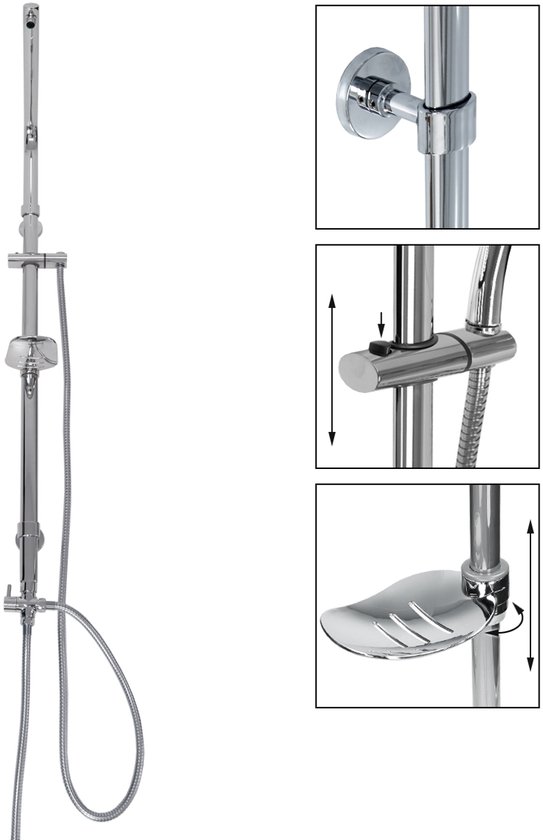 Douchegarnituur Ovaal 105 cm Chroom review
