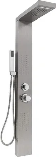 Douchekolom 130 cm geborsteld staal