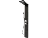 Douchekolom inbouw douchesysteem zwart 15x47x130 cm