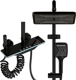 Douchekolom met mengkraan en LED-display