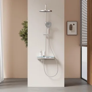 Douchekolom met thermostaat - chroom
