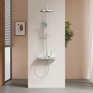 Douchekolom met thermostaat Rainshower 37.5x42 cm chroom