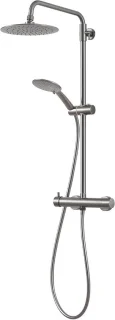 Douchekolom regendouche set 92-146 cm gun metal