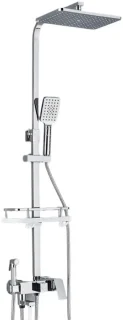 Douchekolom regendouche set thermostatische chroom