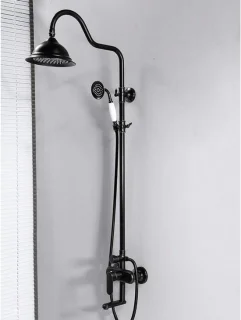Douchekolom set zwart