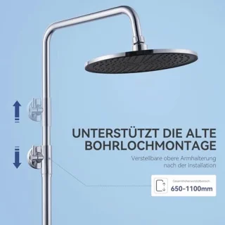 Douchekolom zonder mengkraan