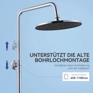 Douchekolom zonder mengkraan