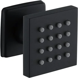 Douchekop 5x5 cm Mat Zwart