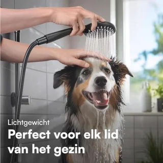 Douchekop Chroom/Zwart