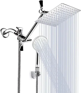 Douchekop combo regendouche handdouche 20 cm chroom