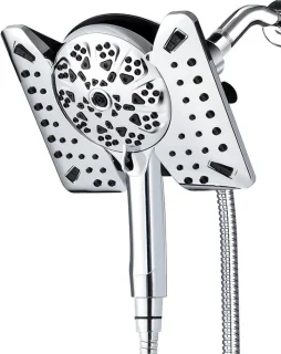 Douchekop Combo Vierkant 7.5 inch Zilver