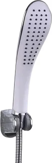 Douchekop Gebogen Handdouche 25 cm Zilver