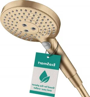 Douchekop handdouche regendouche Select 120 mm geborsteld brons