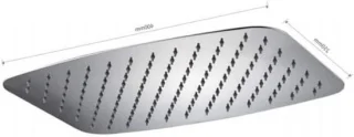 Douchekop Ovaal Regendouche Plafond 25x40 cm Verchroomd