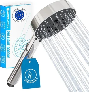 Douchekop rond handdouche chroom 105 mm