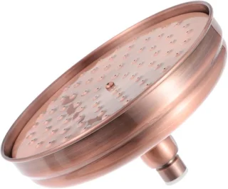 Douchekop rond regen 20x20cm rood brons