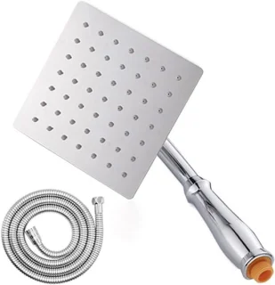 Douchekop RVS regendouche vierkant 6 inch chroom