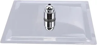 Douchekop RVS regendouchekop vierkant 15 cm zwart