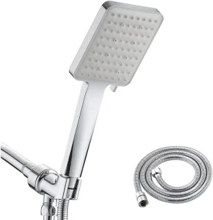 Douchekop set - handdouche verstelbaar - zilver