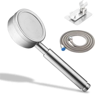 Douchekop Set Regendouche en Handdouche Zilver