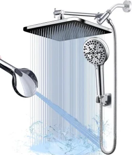 Douchekop set regendouche handdouche 14 inch chroom