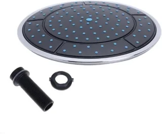 Douchekop set - regendouchekop vaste douche - diameter 25 cm - zwart