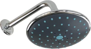 Douchekop set - regendouchekop wandarm - 16 cm hoofddouche - zilver chroom