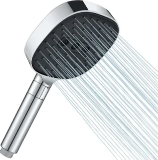 Douchekop vierkant regendouche handdouche 26 cm zwart