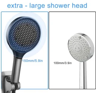 Douchekopset 15 cm met 1,5 m doucheslang