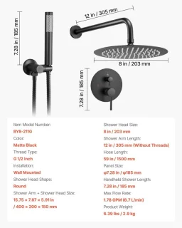 Douchekraan Afwerkingsset