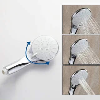 Douchekraan mengkraan regendouche set wandmontage messing 25cm douchekop chroom