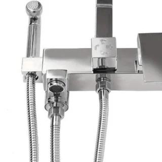 Douchekraan set met regendouche en handdouche